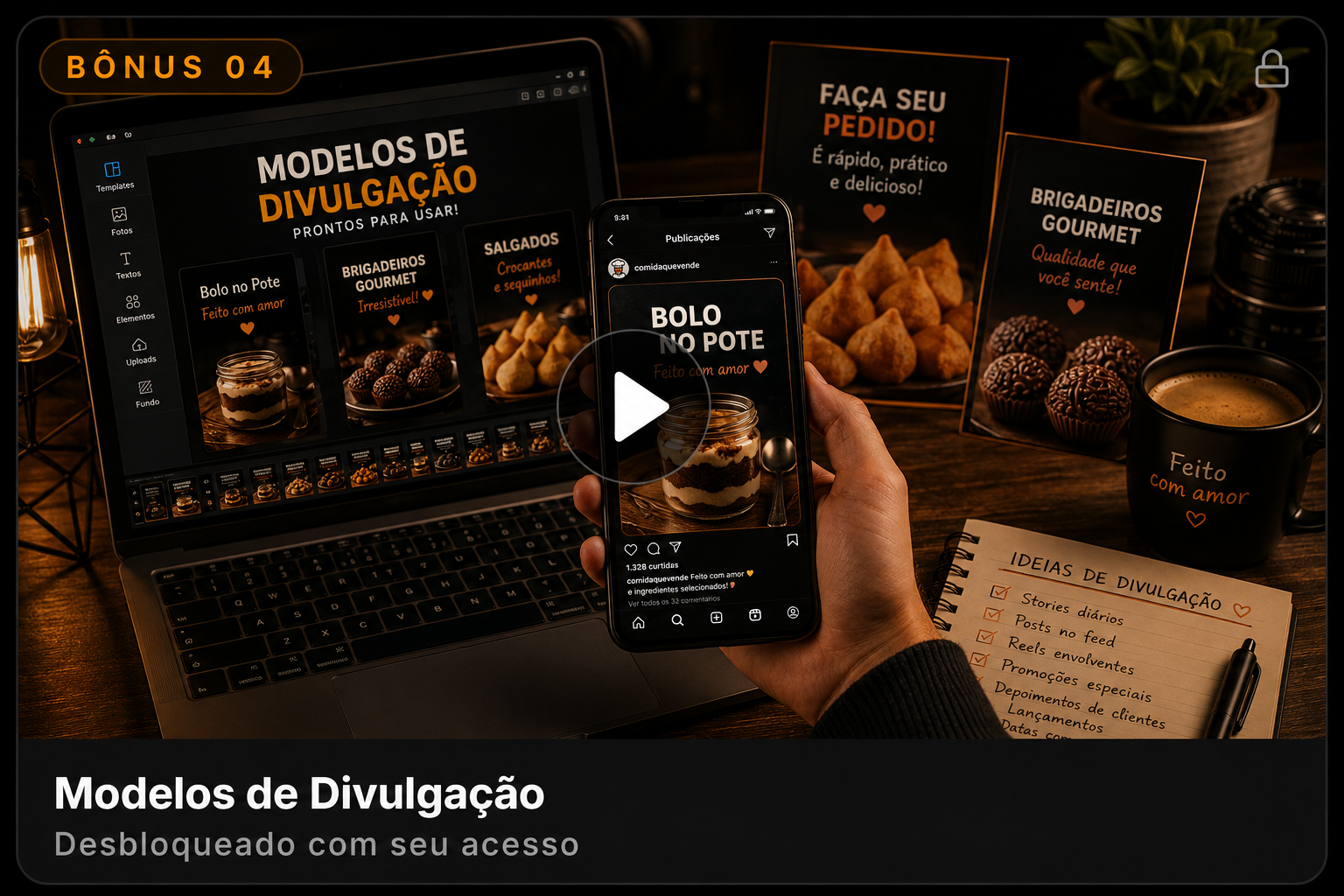 Bônus 04 — Modelos de Divulgação